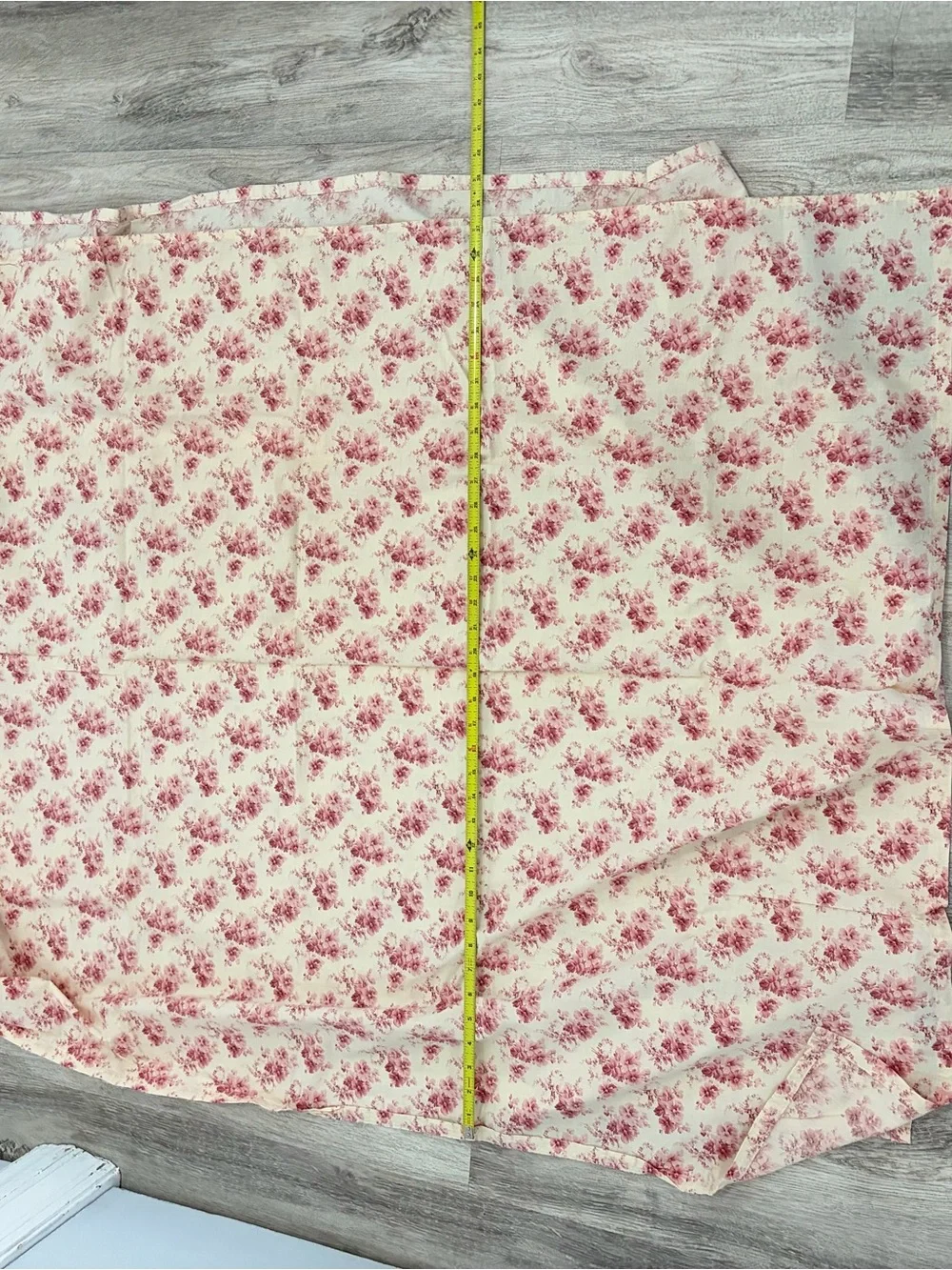 Handmade 90s Floral Curtain Panels Set 4 Plus extra fabric Cottagecore Pink Farm